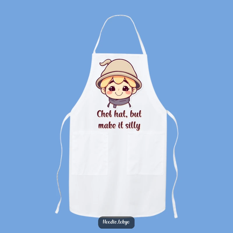 Kitchen Comedy Funny Apron - Silly Grin Chef Hat