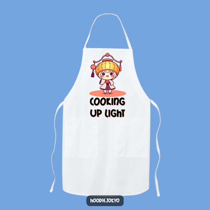 Funny Kawaii Lantern Apron: Cook with Brightness and Cheer, Perfect Gift