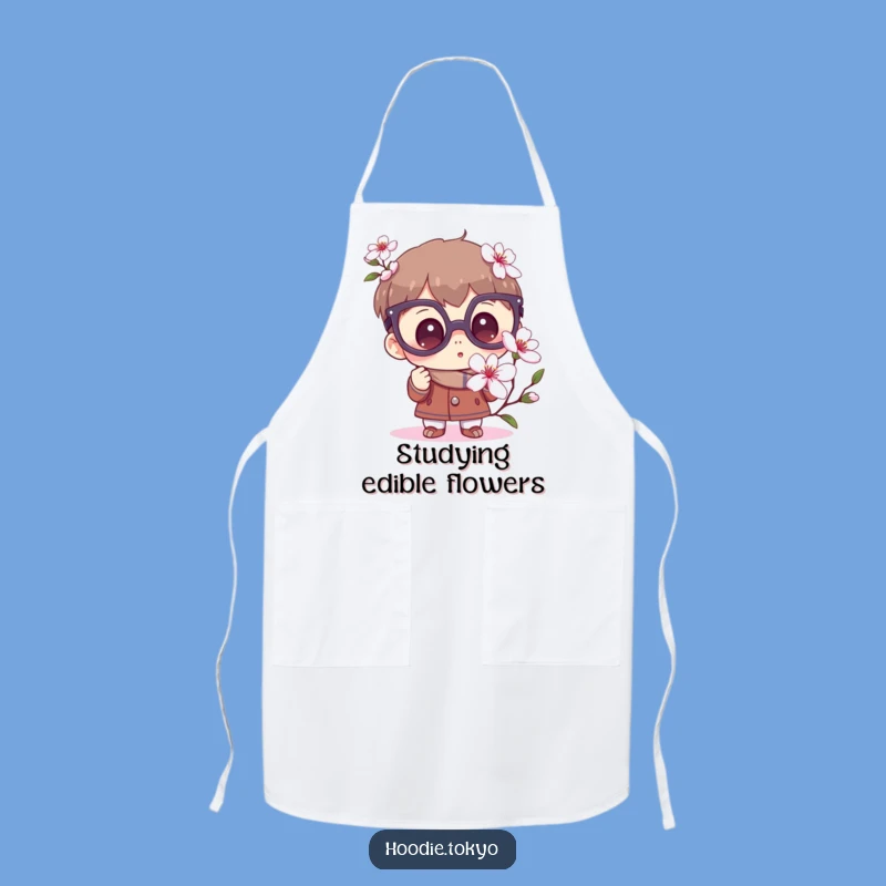 Funny Curious Apron: Wondering Character Kitchen Wear for Cooks