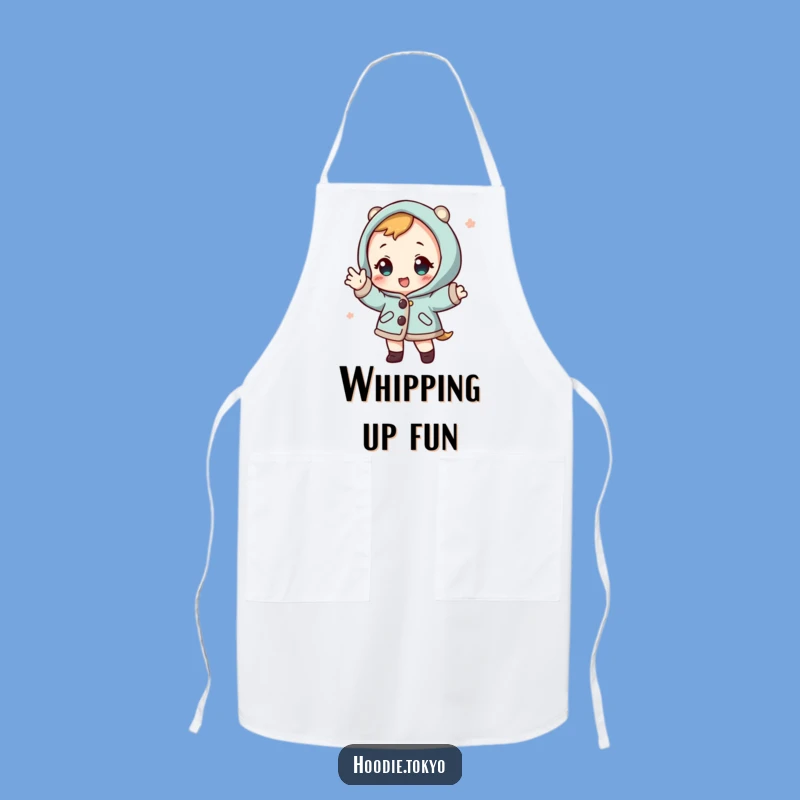 Funny Happi Coat Character Apron - Playful Chef Style, Humorous Kitchen Gift