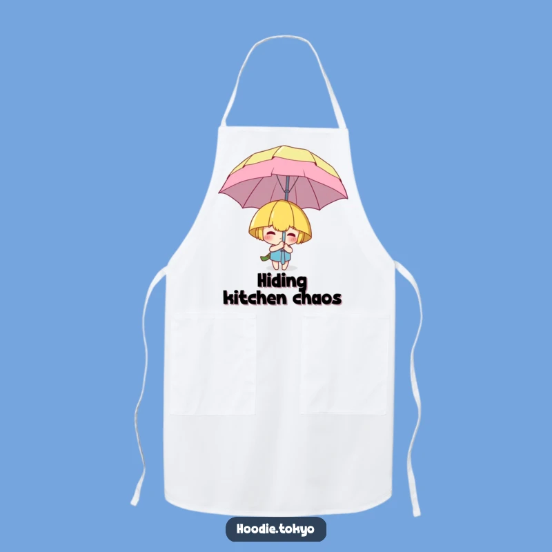 Funny Hiding Character Apron - Kitchen Playfulness, Unique Funny Gift