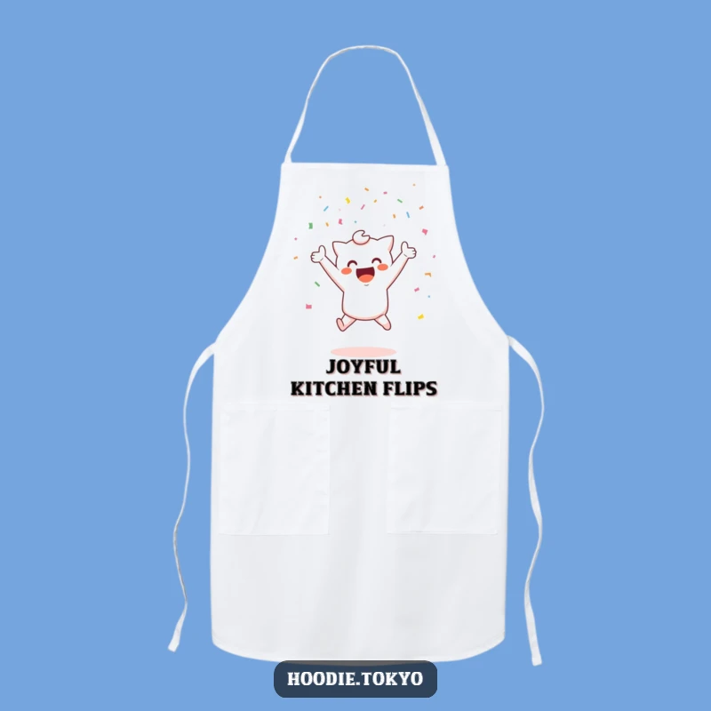 Funny Joyful Kawaii Apron: Cute Character Celebration Cooking Gift