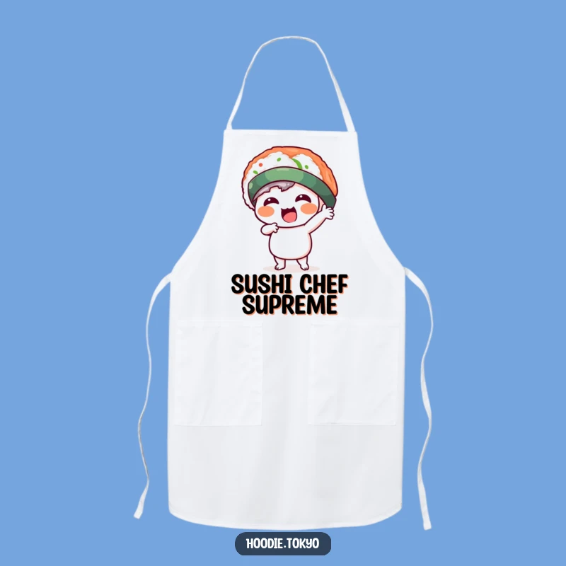 Funny Kawaii Sushi Hat Apron - Cook Up Laughs in the Kitchen