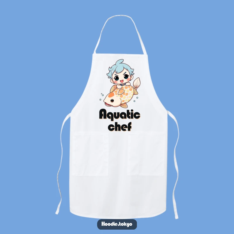 Funny Koi Fish Rider Apron: Cook Up Laughs with This Hilarious Funny Gift