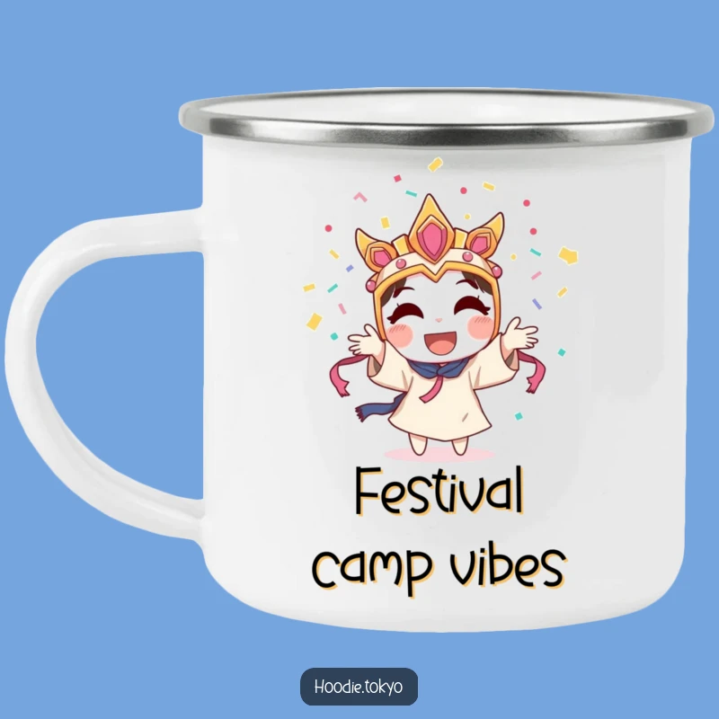 Funny Festival Mask Confetti Camping Mug A Hilarious Gift For Campers