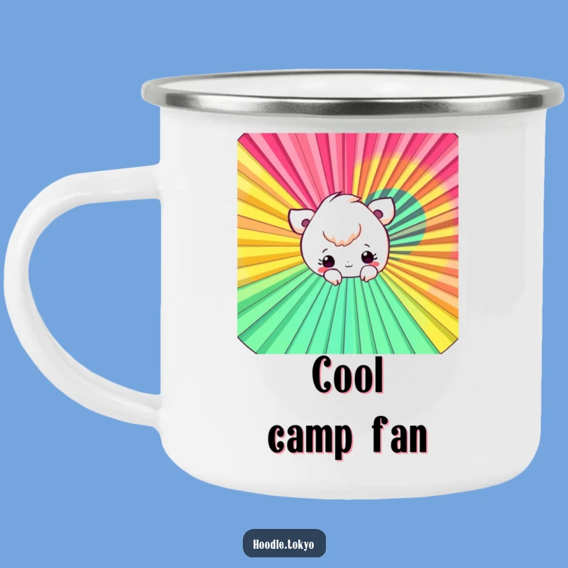 Funny Fan Peek-a-Boo Camping Mug: Outdoor Playful Drinkware, Unique Funny Gift