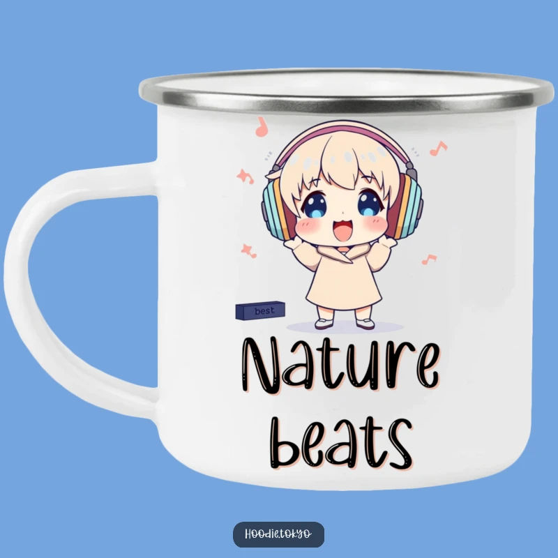 Funny Music Lover Camping Mug: Beats On the Go, A Perfect Funny Gift