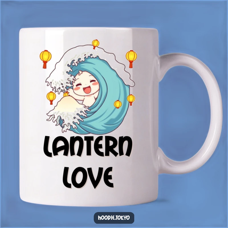 Funny Lantern Wave Mug: Happy Greetings, A Perfect Funny Gift for Warm Cheers