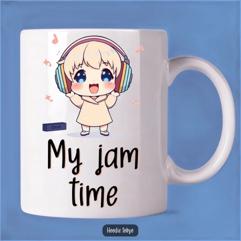 Funny Music Lover Mug: Headphone Grooves, A Perfect Funny Gift for Beats