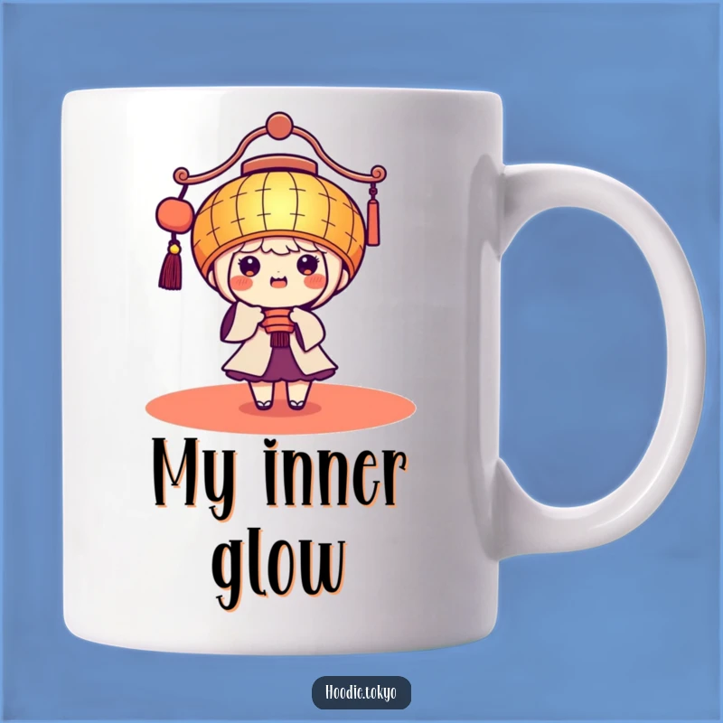 Funny Kawaii Lantern Mug: Bright Smiles and a Perfect Festive Gift