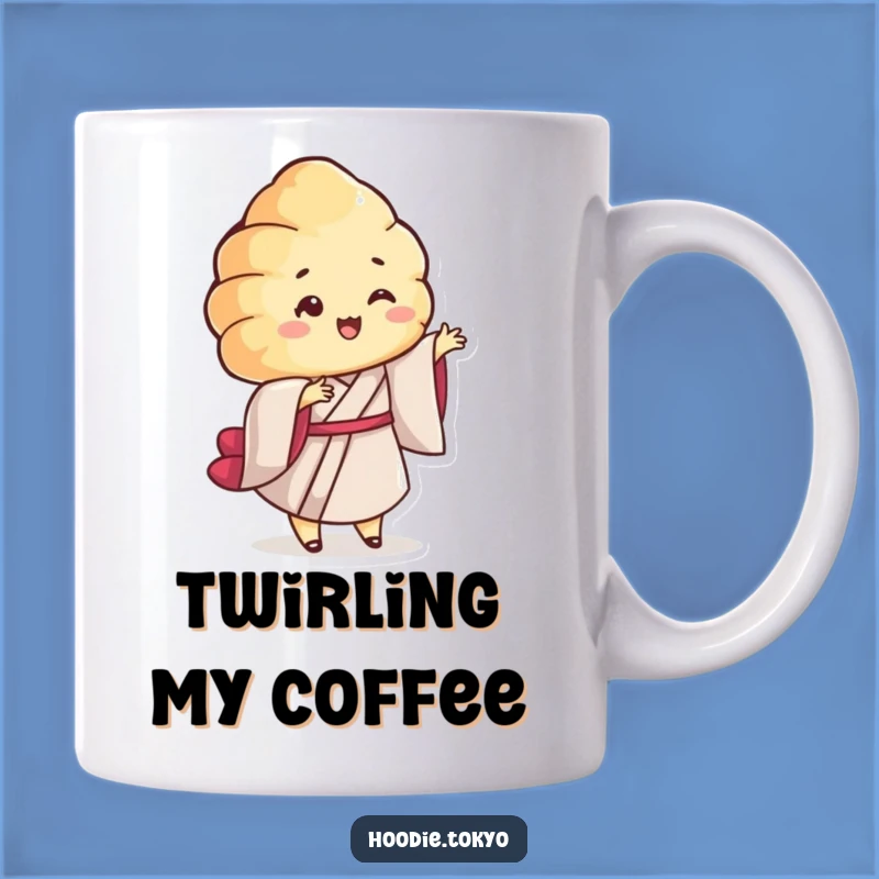 Funny Croissant Kimono Mug - Twirl into Fun with Delicious Design