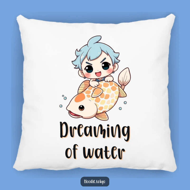 Funny Koi Fish Rider Pillow: Cozy Comfort Meets Hilarious Design, A Perfect Funny Gift