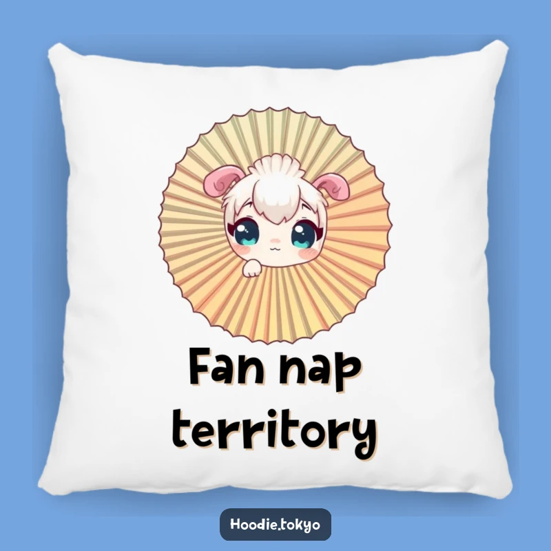 Funny Curious Character Pillow, Cozy Fan Peeking Accent