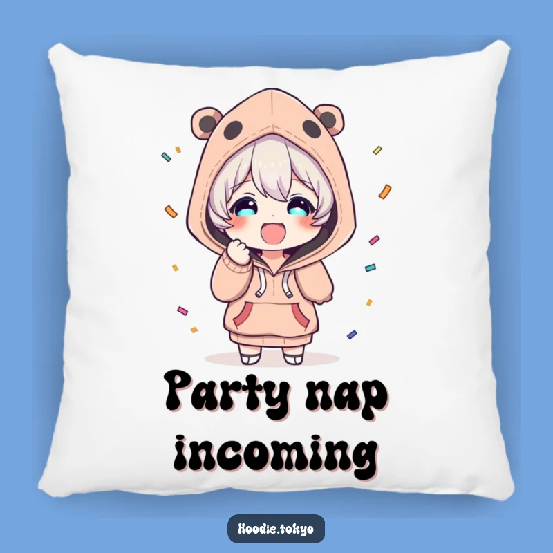 Funny Confetti Pillow: Cozy Character, Festive Cushion Gift