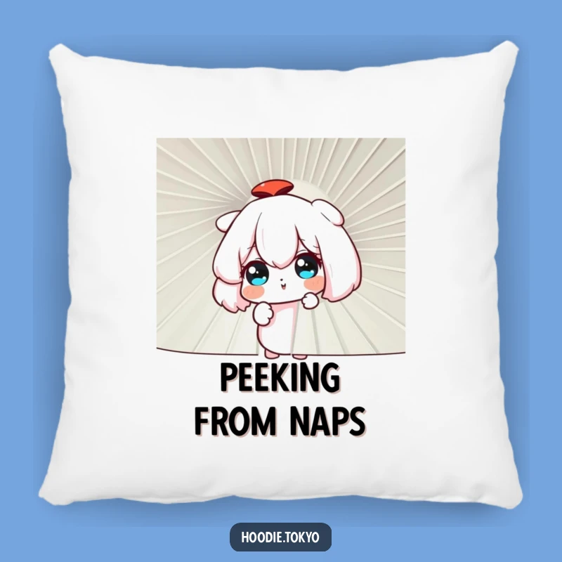 Funny Curious Fan Pillow: Snuggle with Peeking Character's Secret - Perfect Funny Gift