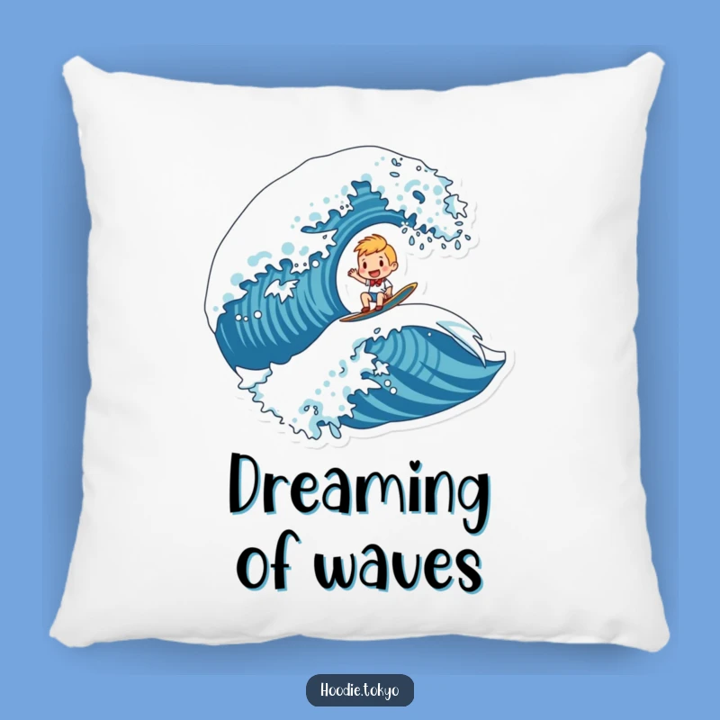 Funny Riding Wave Pillow - Cozy Comfort, Adventure Funny Gift
