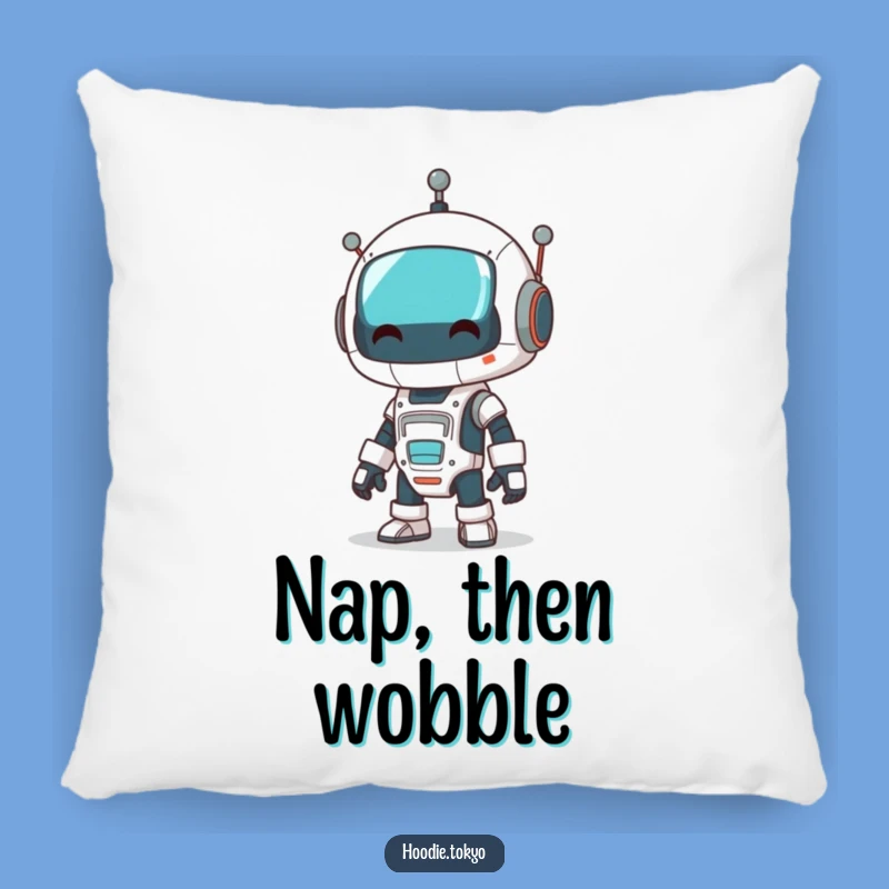 Funny Robot Wobble Pillow: Cozy Comical Mech Cushion, Humorous Gift