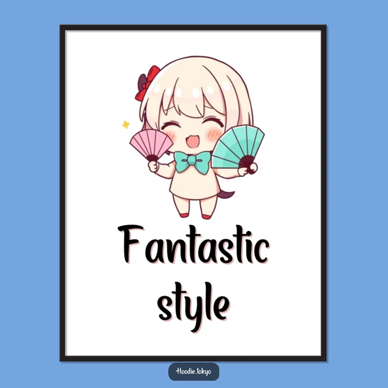 Funny Bow Tie Fan Wave Art Print: Dapper Elegance, A Perfect Chic Funny Gift