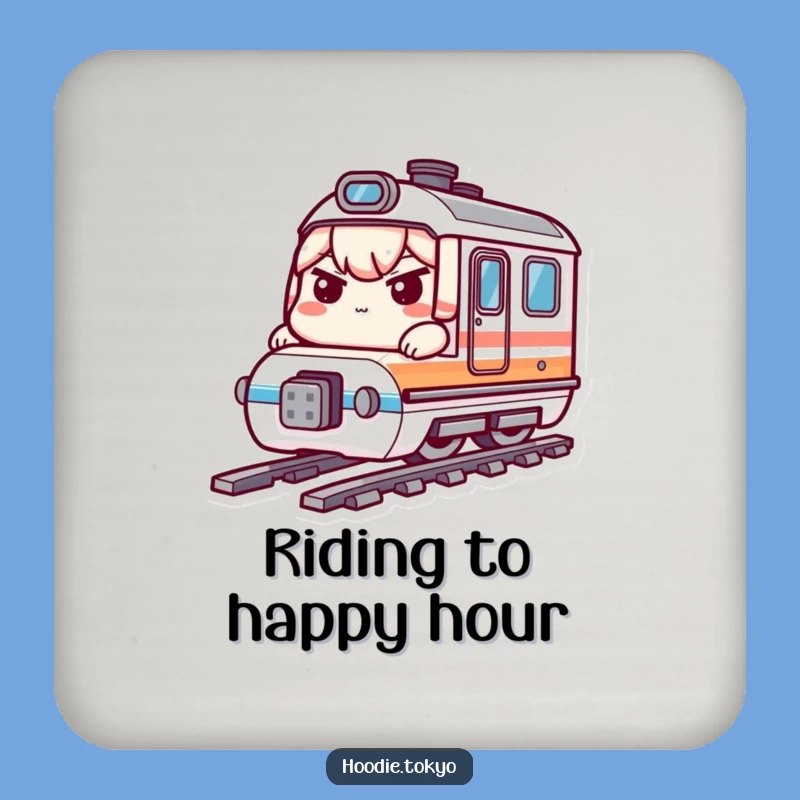 Funny Bullet Train Kawaii Coaster Set: Determined Rider Table Protection Gift