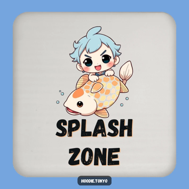 Funny Koi Fish Rider Coaster: Protect Surfaces with This Hilarious Funny Gift