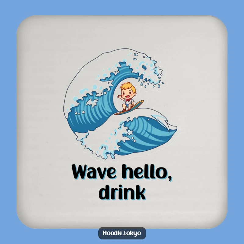 Funny Riding Wave Coaster - Protect Drinks with Humor, Unique Gift