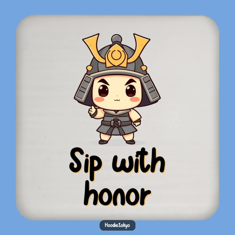 Funny Samurai Coasters: Whimsical Warrior Set for Drink Protection