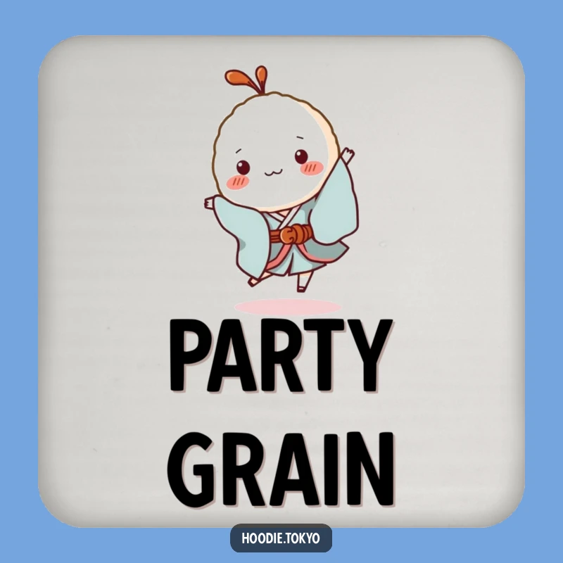 Funny Rice Ball Kimono Coaster - Protect Surfaces with Tiny Charm