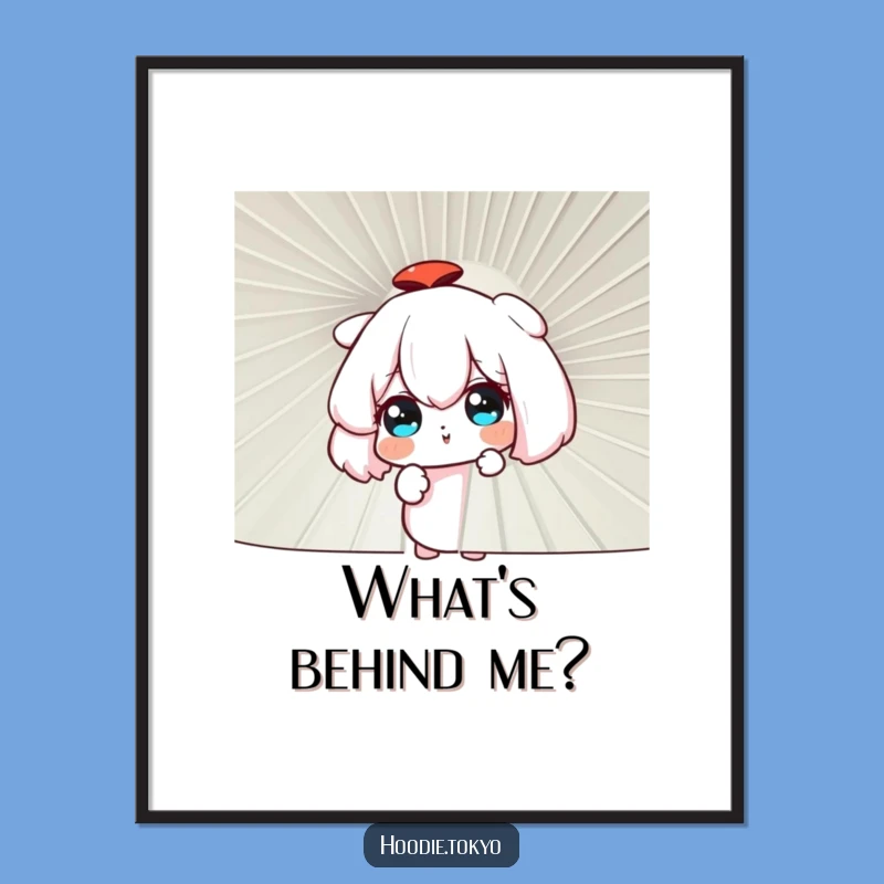 Funny Curious Fan Poster: Peeking Character's Hidden World - Your Funny Gift