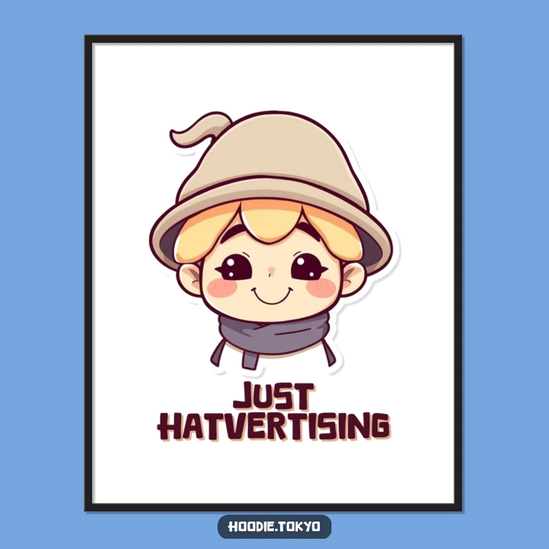 Grin and Giggle Funny Poster - Tilted Hat Art