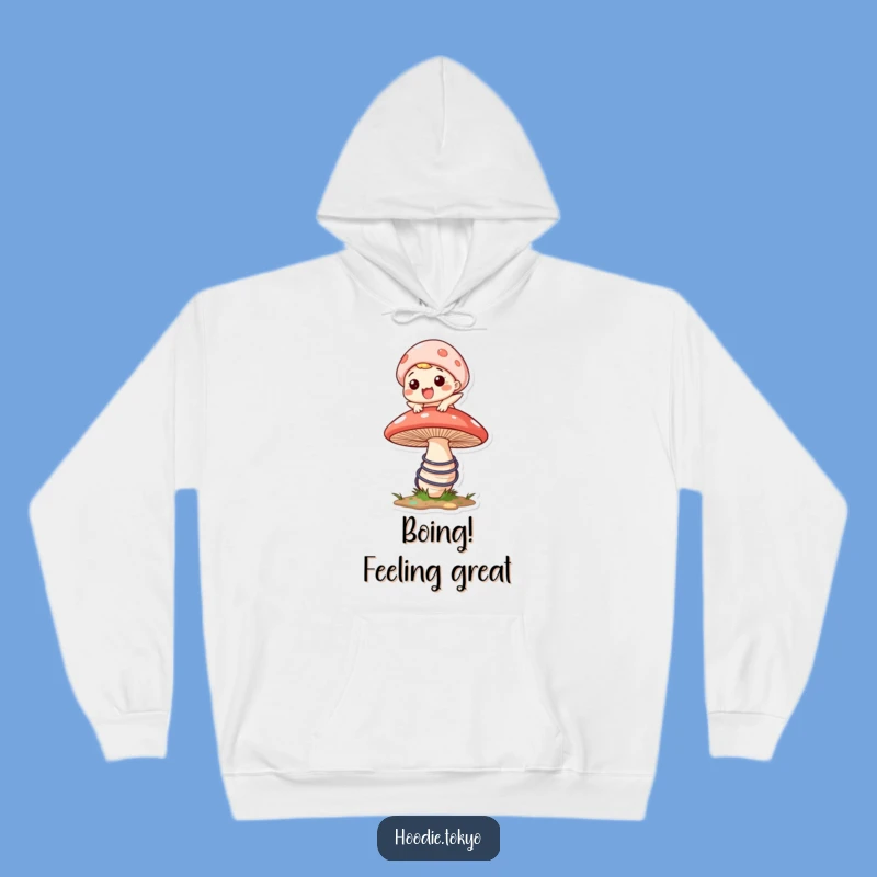 Funny Bouncing Mushroom Hoodie - Cozy Fun Wear, Perfect Funny Gift