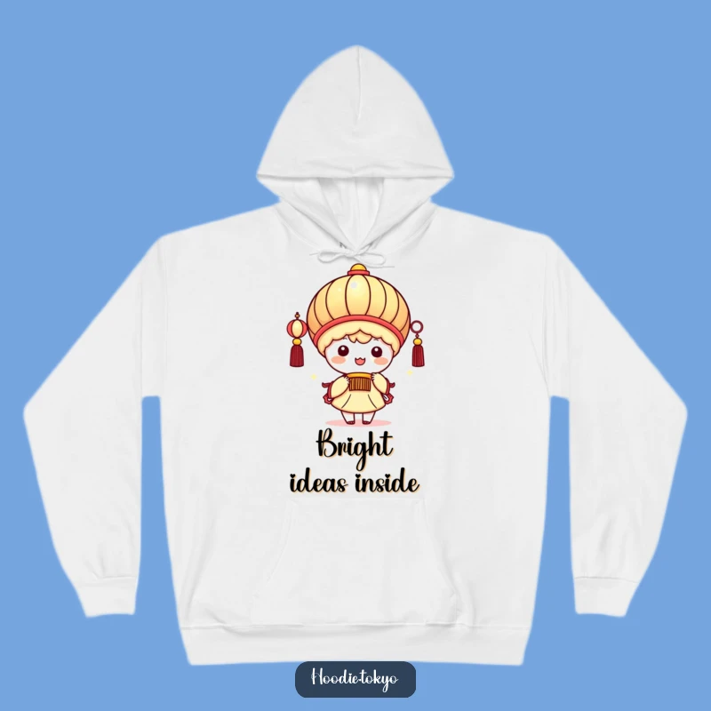 Funny Kawaii Lantern Hoodie: Cozy Up with a Beaming Character - Your Funny Gift