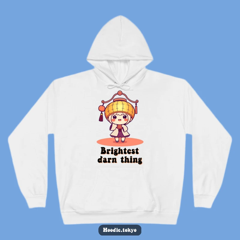 Funny Kawaii Lantern Hoodie: Cozy Glow and Festive Cheer, Perfect Gift