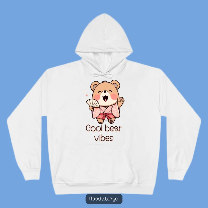 Funny Bear Kimono Hoodie - Cozy Up with Exciting Fan Vibes