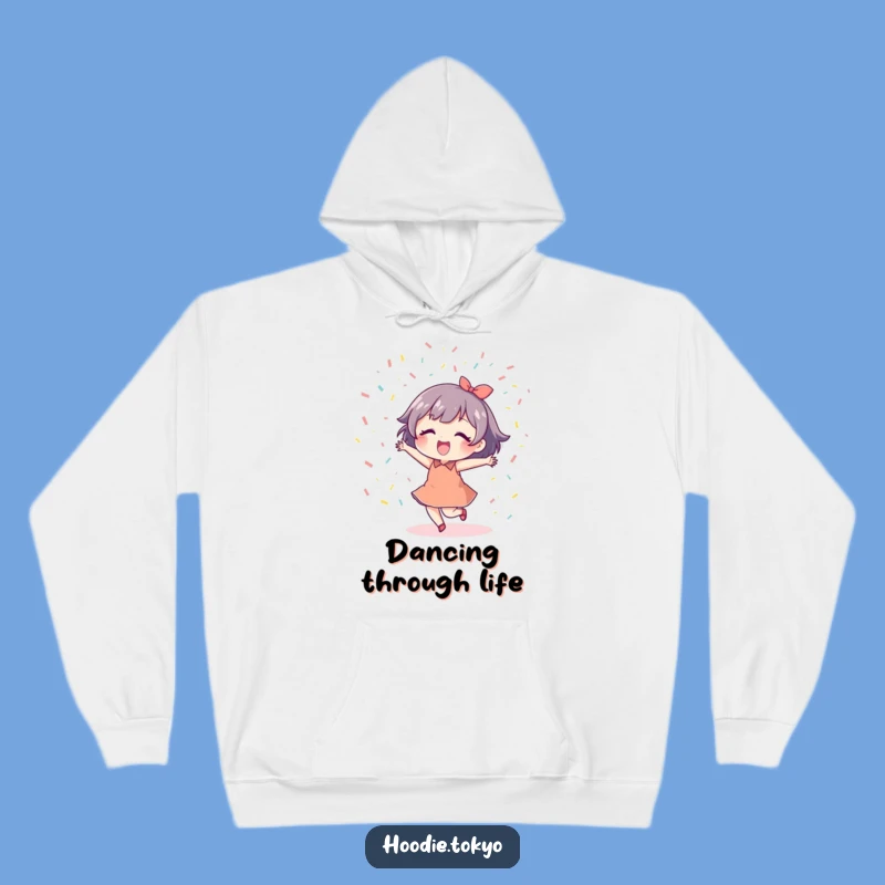 Funny Dancing Confetti Hoodie: Cozy Festive Character Apparel, Ultimate Funny Gift