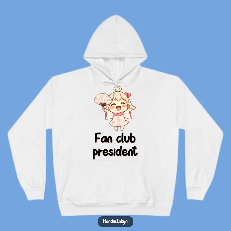 Funny Blooming Fan Hoodie: Cozy Joyful Character Sweatshirt, Cheerful Humorous Gift