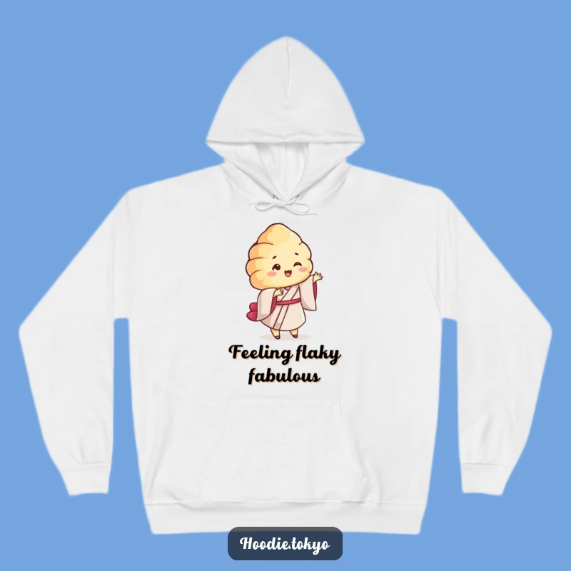 Funny Croissant Kimono Hoodie - Cozy Up with Playful Pastry Vibes