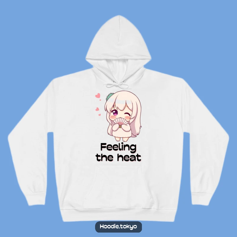Funny Shy Fan Hoodie: Cozy Blushing Character Sweatshirt