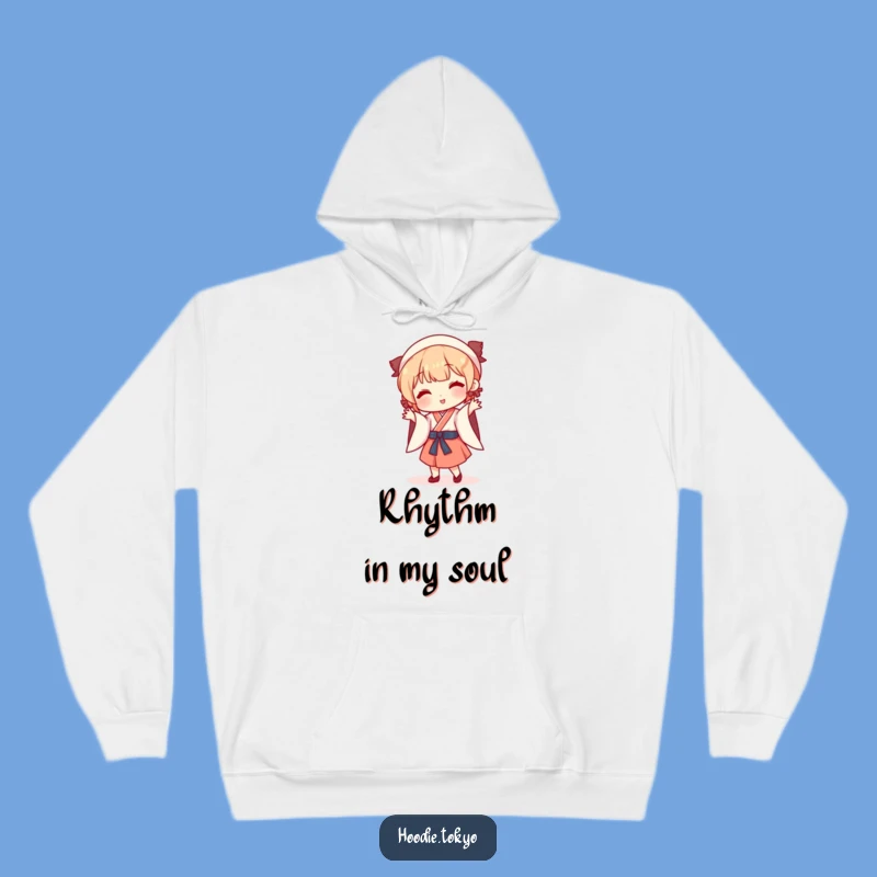 Funny Japanese Dance Hoodie: Cozy Up with Playful Character's Silly Moves - Funny Gift
