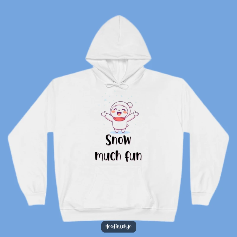 Funny Snow Catcher Hoodie: Cozy Winter Character Apparel, Ultimate Funny Gift