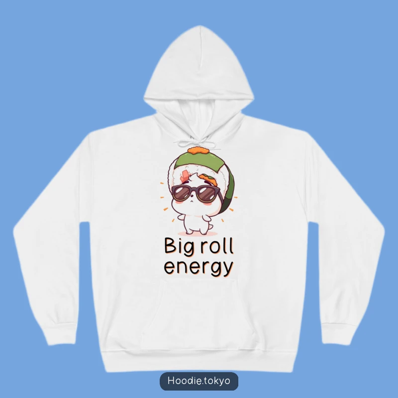 Sushi Stare Down Funny Hoodie - Cool Character Shocked Gift