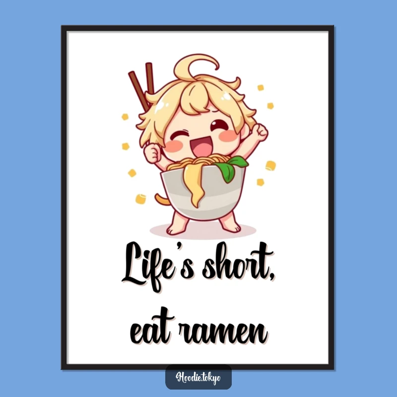Free Printable Kawaii Ramen Art: Fun Downloadable Decor for Foodie Walls