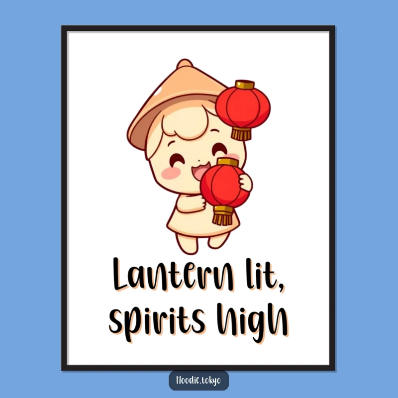Funny Free Printable Wall Art: Lantern Festival Vibes, Downloadable Poster
