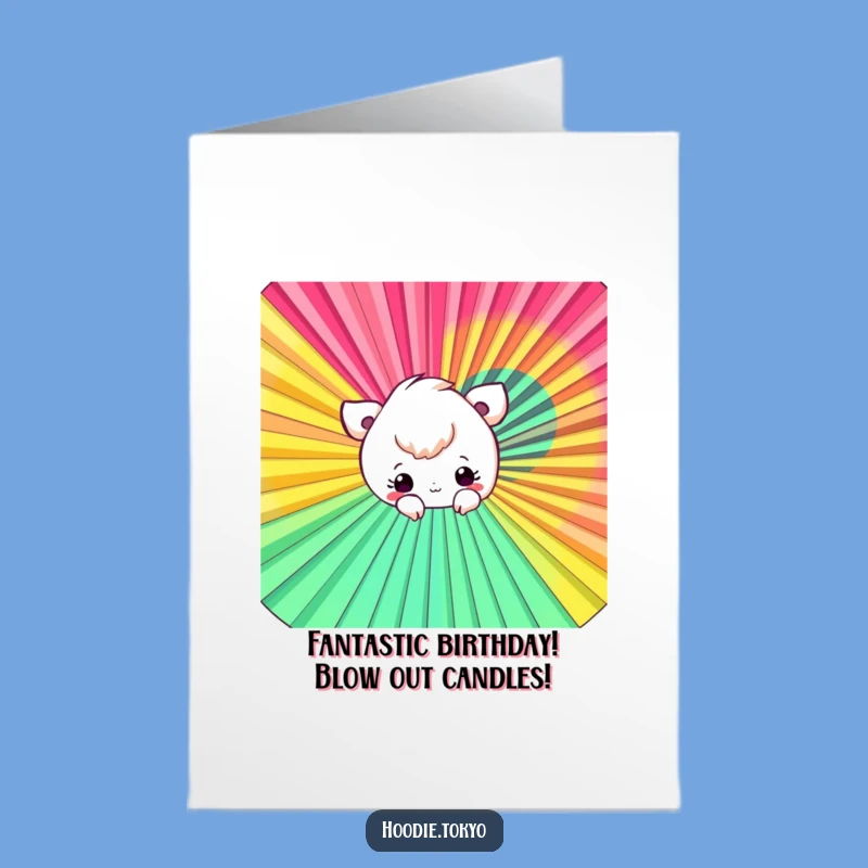 Free Printable Fan Peek Birthday Card - Quirky Downloadable Fun!