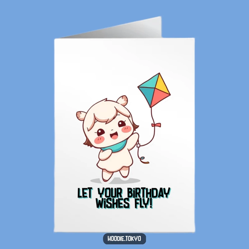 Free Printable Birthday Card Fun: Giggling Kite Flyer Greeting, Funny Downloadable Gift