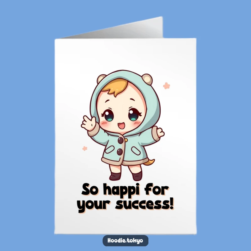 Playful Free Printable Happi Coat Congrats Card: Strike a Pose, Downloadable!