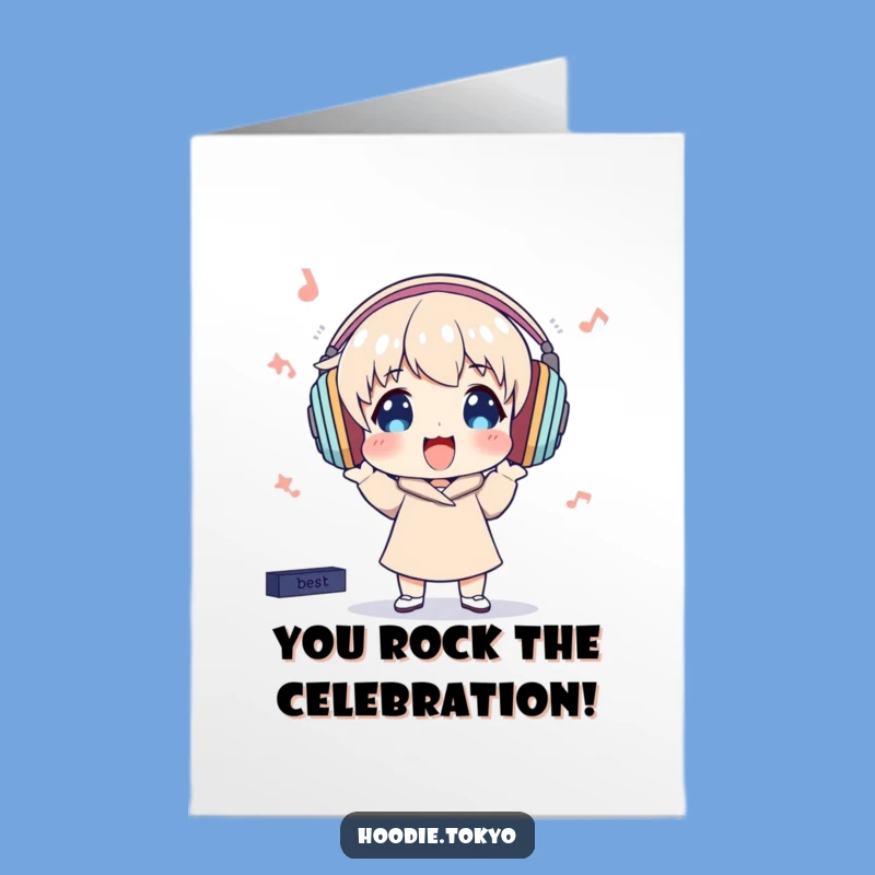 Congrats Free Printable Card: Music Vibes, Celebratory Downloadable Gift