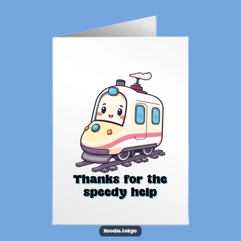 Free Printable Thank You Card: Train of Thanks, Funny Downloadable Gift