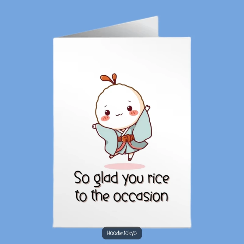 Free Printable Thank You Card: Rice Ball's Silly Hop – DIY Thanks!