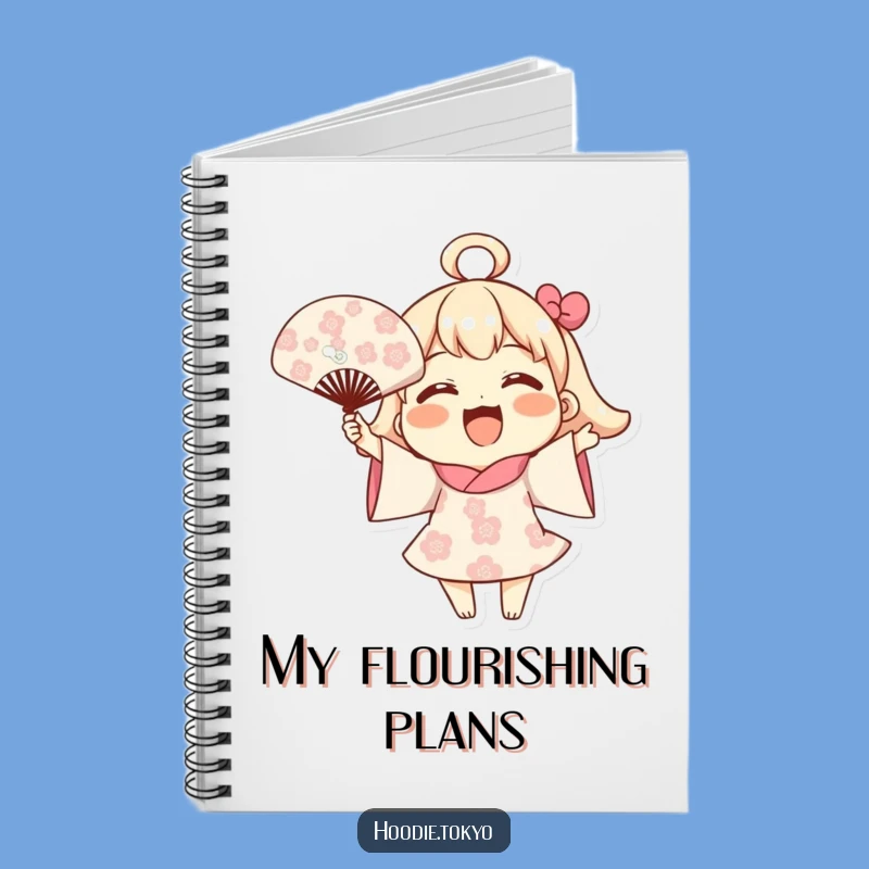 Funny Blooming Fan Notebook: Joyful Character Journal, Cheerful Humorous Gift