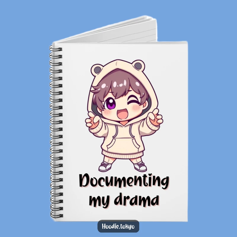 Funny Fashion Hoodie Character Notebook: Dramatic Notes, Hilarious Journaling